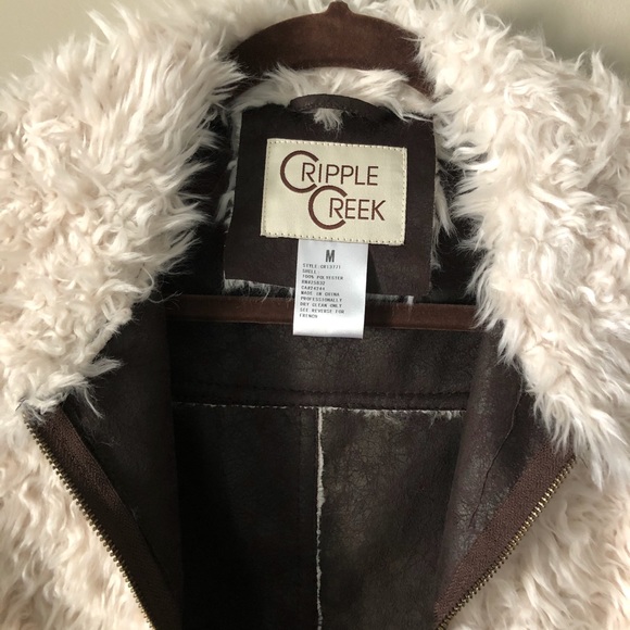 Cripple Creek Cream & Brown Vest - Picture 13 of 14